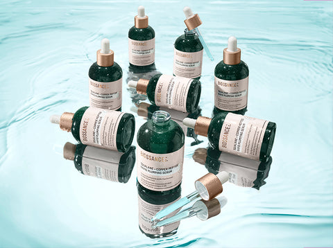 Abundance of Squalane + Copper Peptide Rapid Plumping Serum with droppers off