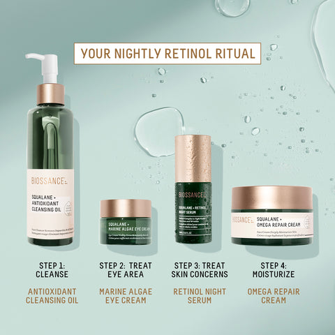 4 Step Layering Guide Featuring Retinol Night Serum