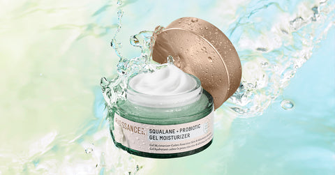 Jar of Probiotic Gel Moisturizer with Cap open