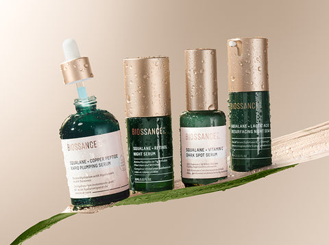 4 of Biossance Bestselling and effective facial serums