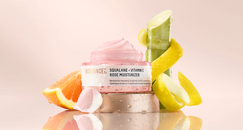 Vitamin C Rose Oil + Ingredients including Vitamin C