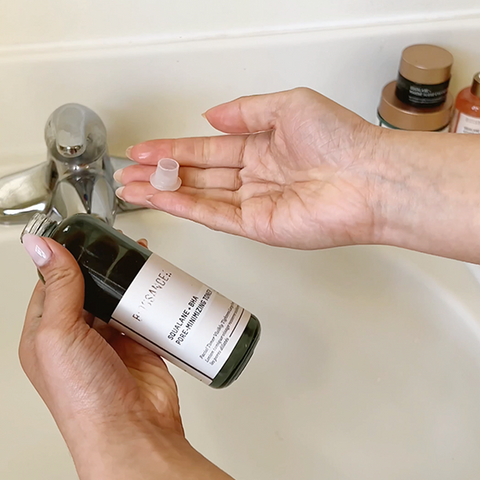 How To Upcycle A Glass Toner Bottle In Four Easy Steps: remove cap